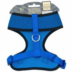 Doggie Havalı Dokuma Küçük Irk Köpek Göğüs Tasması Royalblue 1,5x25-35 Cm - 2