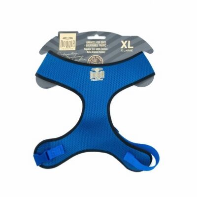 Doggie Havalı Dokuma Küçük Irk Köpek Göğüs Tasması Royalblue 2x50-65 Cm - 1