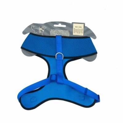 Doggie Havalı Dokuma Küçük Irk Köpek Göğüs Tasması Royalblue 2x50-65 Cm - 2