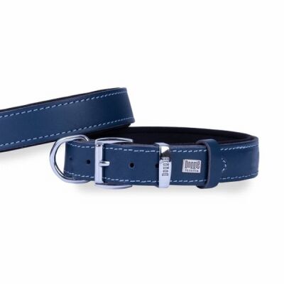 Doggie Konfor Deri Köpek Boyun Tasması Royalblue 2,5x37 45 Cm - 1