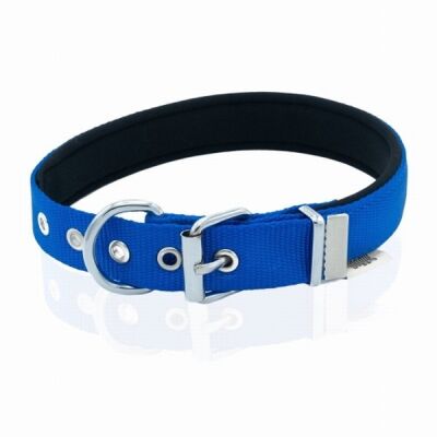 Doggie Konfor Dokuma Çivili Köpek Boyun Tasması Royalblue 2,5x37-45 Cm - 3