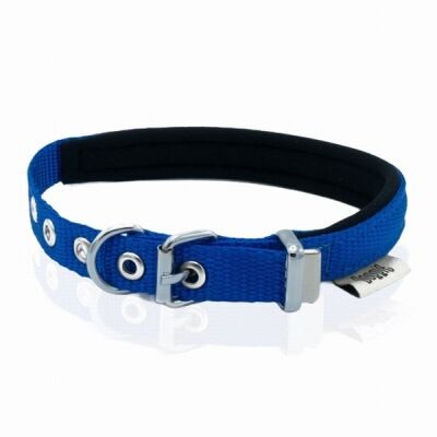 Doggie Konfor Dokuma Köpek Boyun Tasması Royalblue 1,5x20 25 Cm - 1