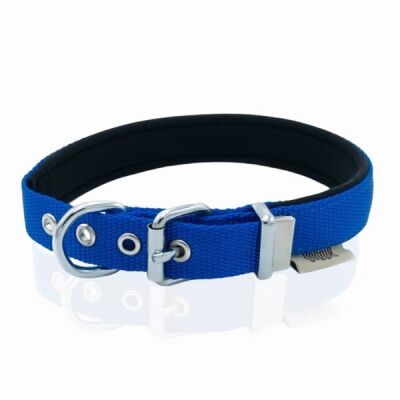 Doggie Konfor Dokuma Köpek Boyun Tasması Royalblue 2x30 35 Cm - 1