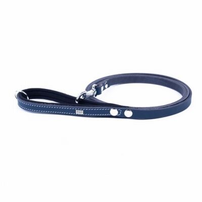 Doggie Konfor Klasik Deri Köpek Gezdirme Tasması Royalblue 1,5x160 Cm - 1