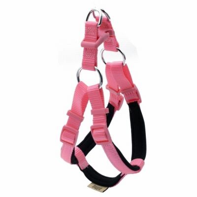 Doggie Konfor Ronin Dokuma Köpek Göğüs Tasması Pembe 1,5x40-45 Cm - 1