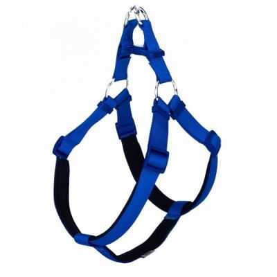 Doggie Konfor Ronin Dokuma Köpek Göğüs Tasması Royalblue 2,5x65-75 Cm - 1