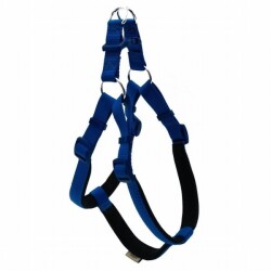 Doggie Konfor Ronin Dokuma Köpek Göğüs Tasması Royalblue 2x55-65 Cm - Doggie