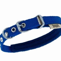 Doggie Polar Pedli Sade Dokuma Köpek Boyun Tasması Royalblue 1,5x25-30 Cm - 2