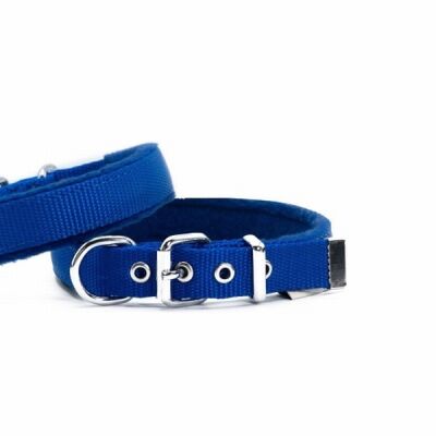 Doggie Polar Pedli Sade Dokuma Köpek Boyun Tasması Royalblue 2x35-40 Cm - 1