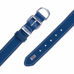 Doggie Yumuşak Firstclass Deri Köpek Boyun Tasması Royalblue 3x42-50 Cm - 3