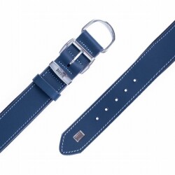 Doggie Yumuşak Firstclass Deri Köpek Boyun Tasması Royalblue 4x47-55 Cm - 3