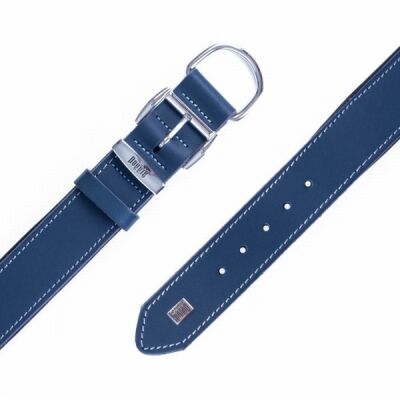 Doggie Yumuşak Firstclass Deri Köpek Boyun Tasması Royalblue 4x52-60 Cm - 3