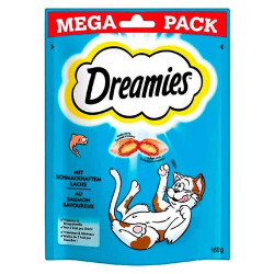 Dreamies Mega Pack İç Dolgulu Somonlu Kedi Ödülü 4x180 Gr - Dreamies