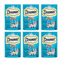 Dreamies Somon Balıklı Kedi Ödülü 6x60 Gr - Dreamies