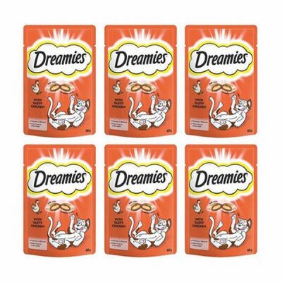 Dreamies Tavuklu Kedi Ödülü 6x60 Gr - 1