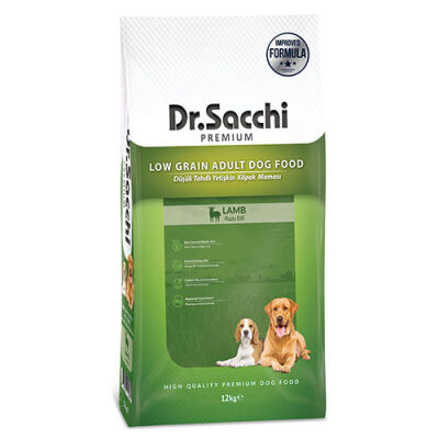 Dr.Sacchi Premium Kuzu Etli Düşük Tahıllı Yetişkin Köpek Maması 12 Kg - 1