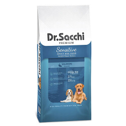 Dr.Sacchi Premium Sensitive Somonlu Yetişkin Köpek Maması 15 Kg - Dr.Sacchi