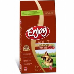 Enjoy Kuzulu ve Pirinçli Yetişkin Köpek Maması 15 Kg - Enjoy