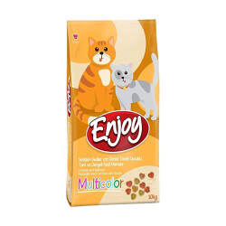 Enjoy Multi Color Yetişkin Kedi Maması 10 Kg - Enjoy