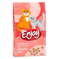 Enjoy Somonlu Kısırlaştırılmış Kedi Maması 10 Kg - Enjoy