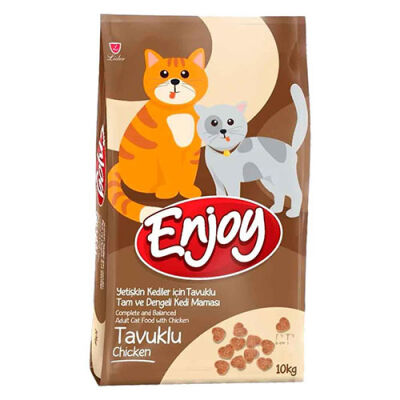 Enjoy Tavuklu Yetişkin Kedi Maması 10 Kg - 1