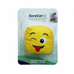 EuroCat Dil Çıkaran Smiley Küp Kedi Oyuncağı - EuroCat