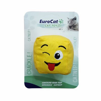 EuroCat Dil Çıkaran Smiley Küp Kedi Oyuncağı - 1