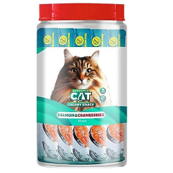 EuroGold Cat Sıvı Kedi Ödülü Somonlu ve Kızılcıklı 30x15 Gr - EuroGold