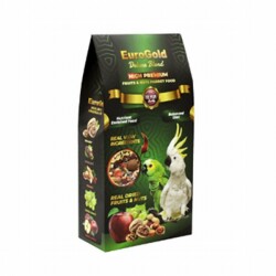 EuroGold Deluxe Blend Fruits Nuts Meyveli ve Kuruyemişli Papağan Yemi 650 Gr - EuroGold