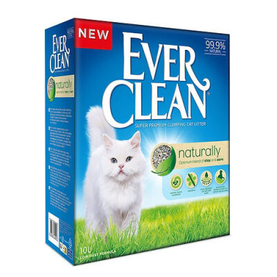 Ever Clean Natürelly Doğal Koku Önleyici Parfümsüz Topaklanan Kedi Kumu 10 Lt - 1