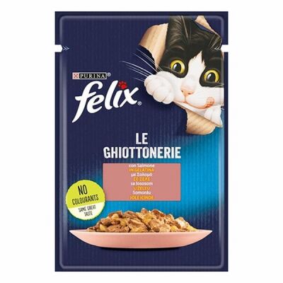 Felix Pouch Somonlu Yetişkin Kedi Konservesi 6 Adet 85 Gr - 1