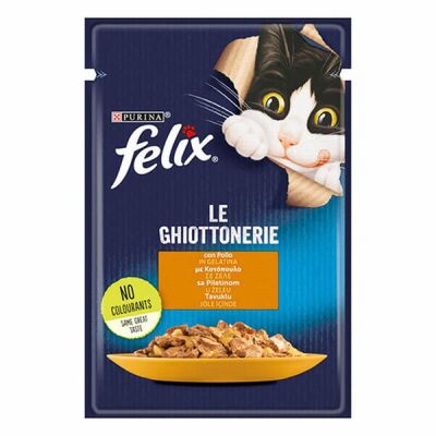 Felix Pouch Tavuklu Yetişkin Kedi Konservesi 12 Adet 85 Gr - 1