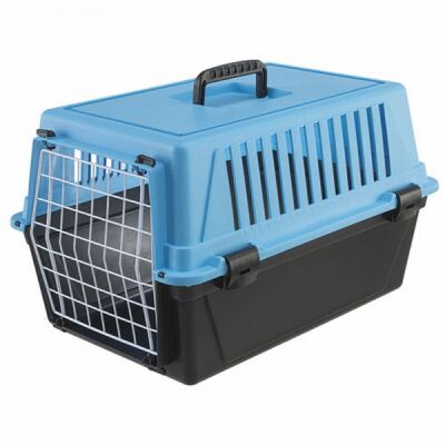 Ferplast Atlas 10 Kedi ve Küçük Irk Köpek Taşıma Kabı 32x48x29 Cm Mavi - 1