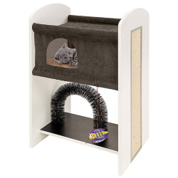 Ferplast Cat Tree Leo Kedi Tırmalama ve Oyun Evi 50x37x84 Cm - Ferplast