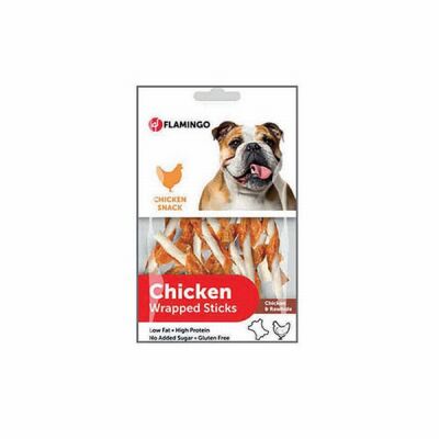 Flamingo Chicken Tavuk Eti Sargılı Çubuk Köpek Ödülü 65 Gr - 1