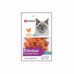 Flamingo Chicken Tavuklu ve Deniz Mahsullü Kedi Ödülü 85 Gr - Flamingo