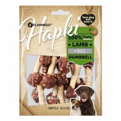 Flamingo Hapki Kuzulu ve Pirinçli Dumbbell Köpek Ödülü 150 Gr - Flamingo