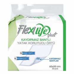 Flexi Life Kaydırmaz Bantlı Köpek Çiş Pedi 60x90 Cm 30'lu - Flexi Life