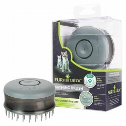 Furminator Şampuan Hazneli Kedi ve Köpek Masaj ve Banyo Fırçası - Furminator