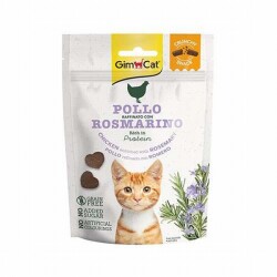 GimCat Crunchy Snacks Chicken Rosmery Tavuklu ve Biberiyeli Tahılsız Kedi Ödülü 50 Gr - GimCat