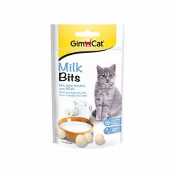 GimCat Milk Bits Sütlü ve Taurinli Tahılsız Kedi Ödül Tableti 40 Gr - GimCat