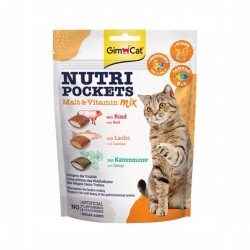 GimCat Nutripockets Malt ve Multivitamin Kedi Ödülü 150 Gr - GimCat