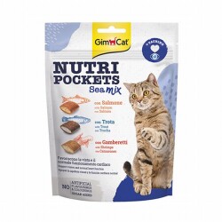 GimCat Nutripockets Sea Mix Taurinli Kedi Ödülü 150 Gr - GimCat