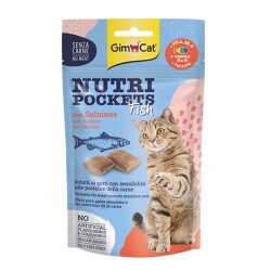 GimCat Nutripockets Somonlu Kedi Ödülü 60 Gr - GimCat