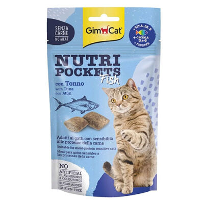 GimCat Nutripockets Ton Balıklı Kedi Ödülü 60 Gr - 1