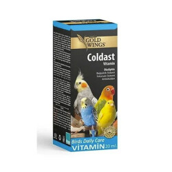 Gold Wings Premium Coldast Kuşlar için Solunum Sistemi Destekleyici Sıvı Vitamin 20 Ml - Gold Wings