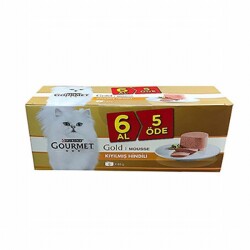 Gourmet Gold Kıyılmış Hindi Etli Yetişkin Kedi Konservesi 6 Al 5 Öde - Gourmet Gold