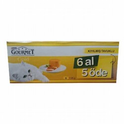 Gourmet Gold Kıyılmış Tavuklu Yetişkin Kedi Konservesi 6 Al 5 Öde - Gourmet Gold