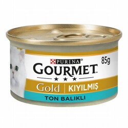 Gourmet Gold Kıyılmış Ton Balıklı Yetişkin Kedi Konservesi 12 Adet 85 Gr - Gourmet Gold