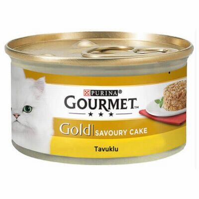 Gourmet Gold Savoury Cake Tavuklu Yetişkin Kedi Konservesi 24 Adet 85 Gr - 1